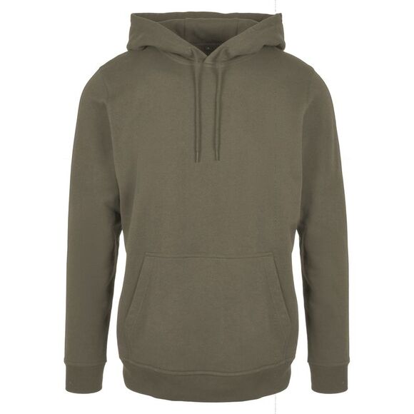 Build Your Brand Mens Basic Hoodie / Olive